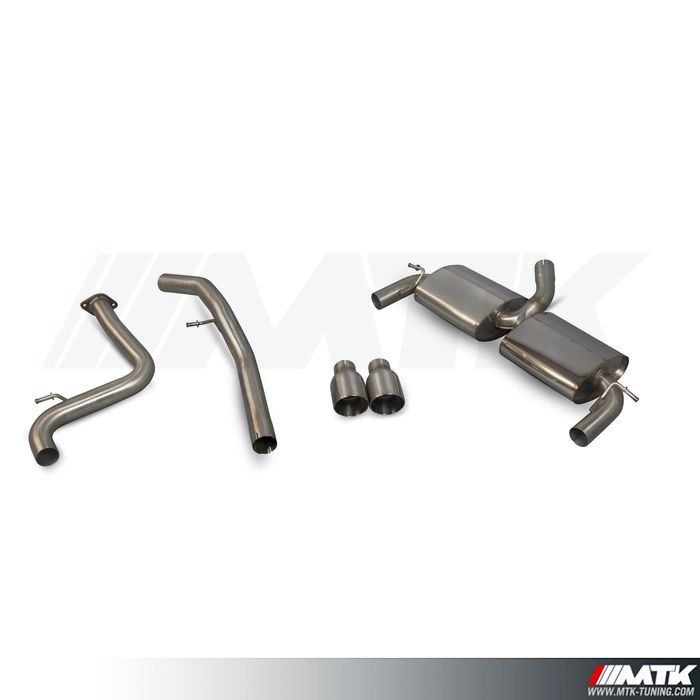 Catback Scorpion Ø 63.5mm avec tube intermediaire Ford Focus 2 ST 225