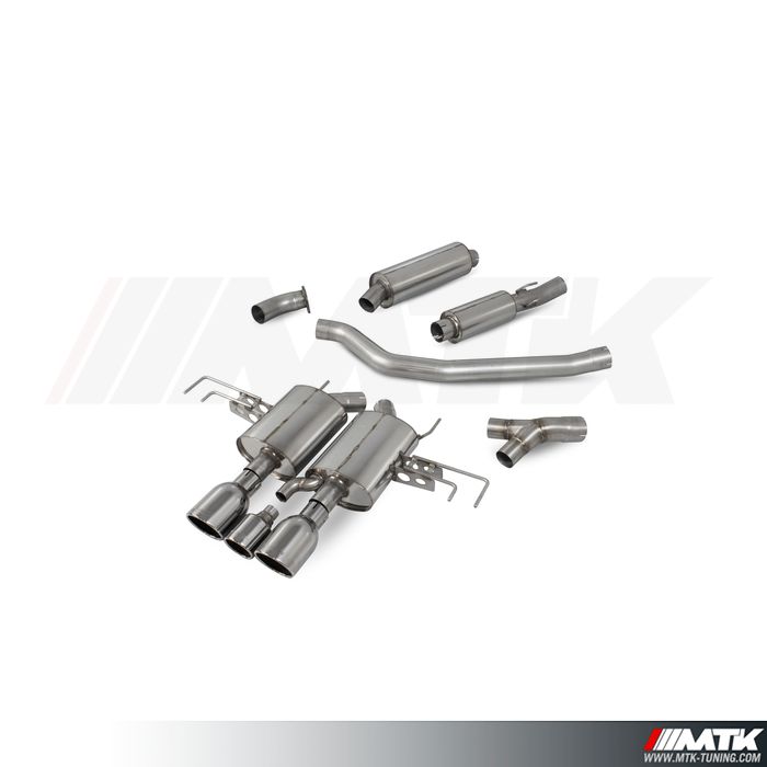 Catback Scorpion  avec  silencieux intermediaire Honda Civic Type R FK8