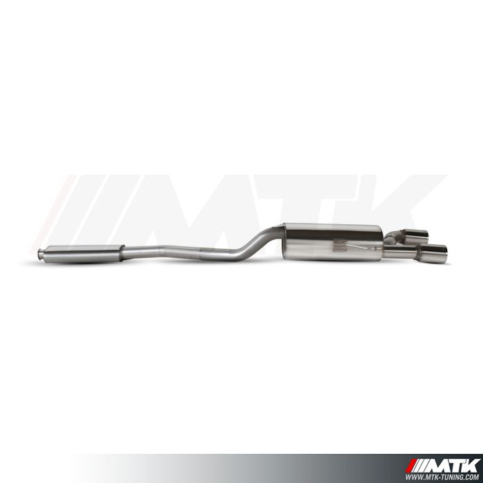 Catback Scorpion avec silencieux intermediaire Renault Clio 2 RS 182