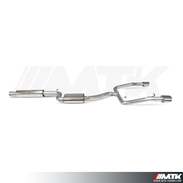 Catback Scorpion  avec silencieuc primaire et intermediaire Seat Leon 5F Cupra 2.0 Tsi 280/290 ST