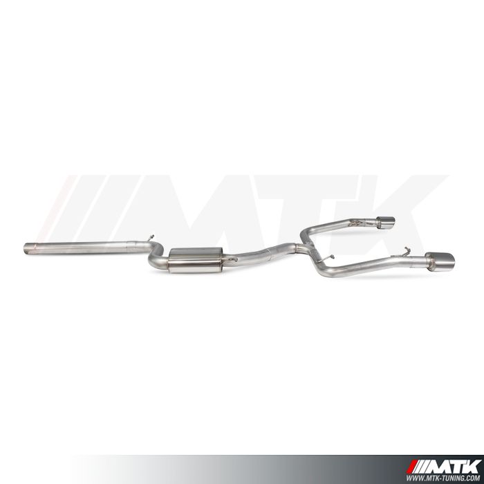 Catback Scorpion avec silencieux intermediaire Seat Leon 5F Cupra 2.0 Tsi 280/290 ST