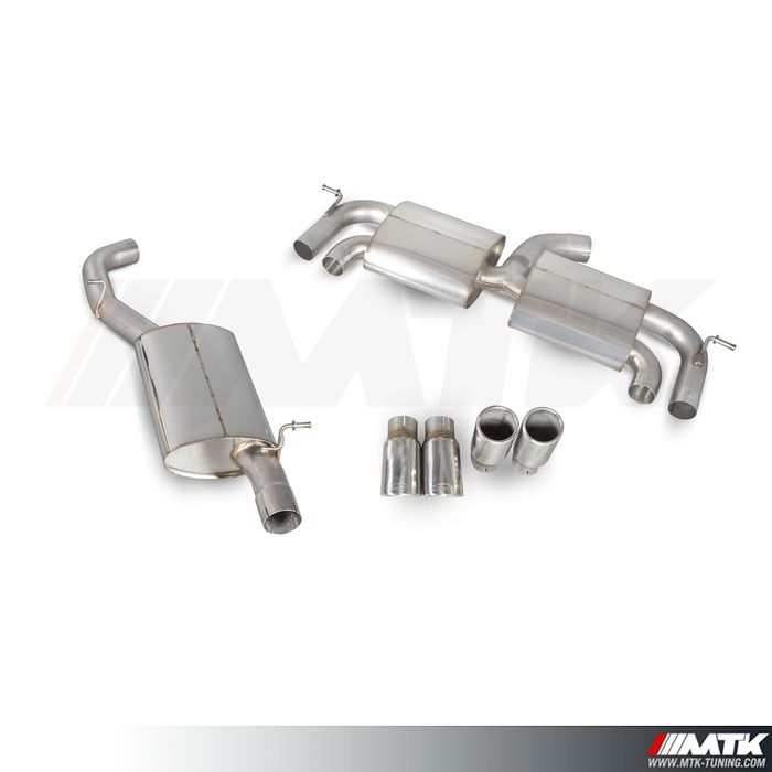 Catback Scorpion avec silencieux intermedaire Volkswagen Golf 7 R Phase 1