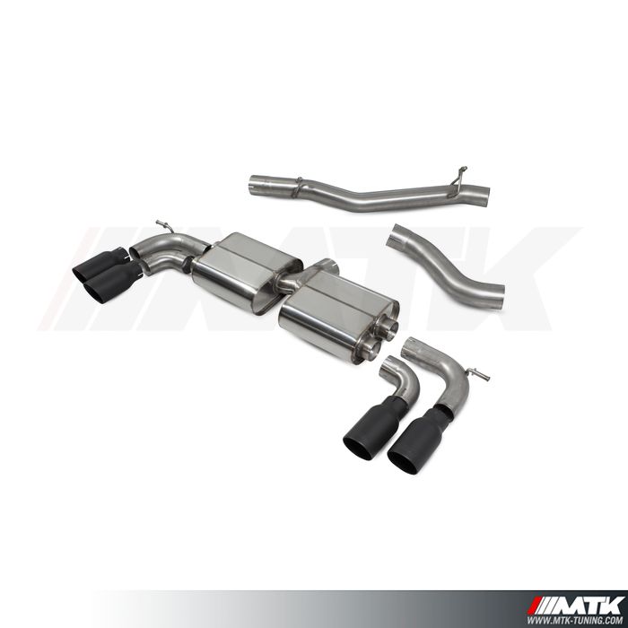 Catback Scorpion avec tube intermediaire Volkswagen Golf 7 R Phase 2