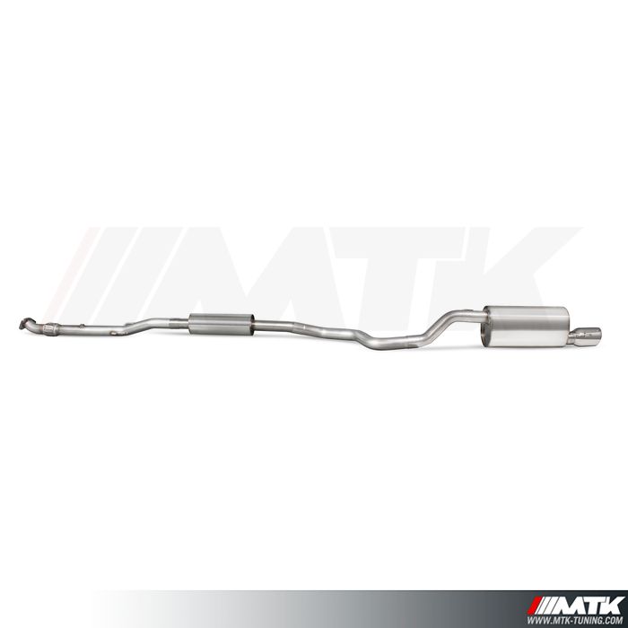 Catback Scorpion avec  silencieux intermediaire Opel Corsa E 1.0 Turbo