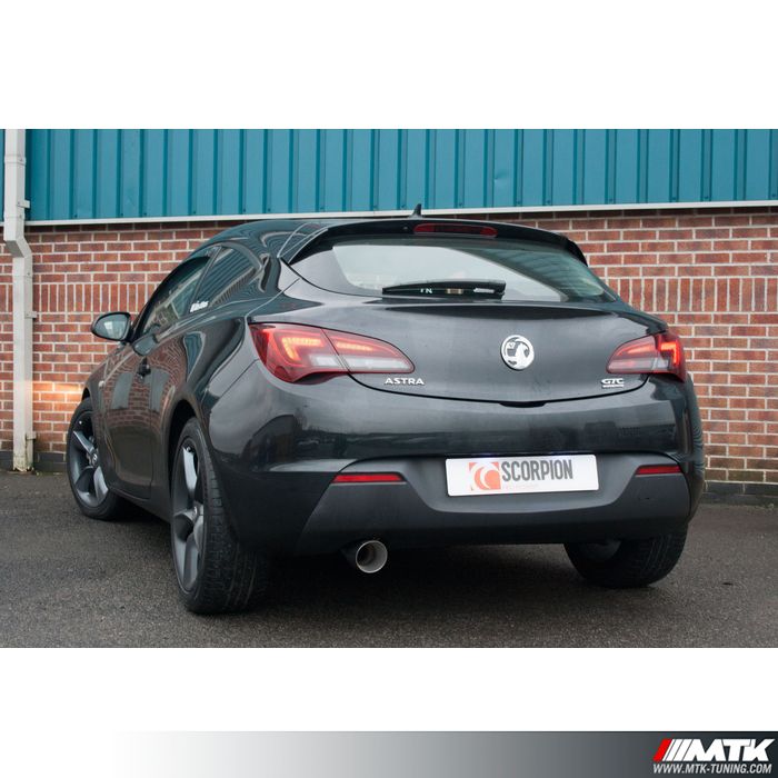 Catback Scorpion avec tube intermediaire  Opel Astra J GTC 1.4 Turbo