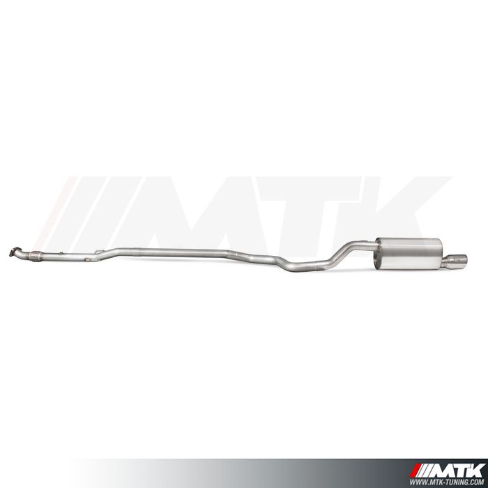 Catback Scorpion avec tube intermediaire Opel Corsa E 1.4 Turbo