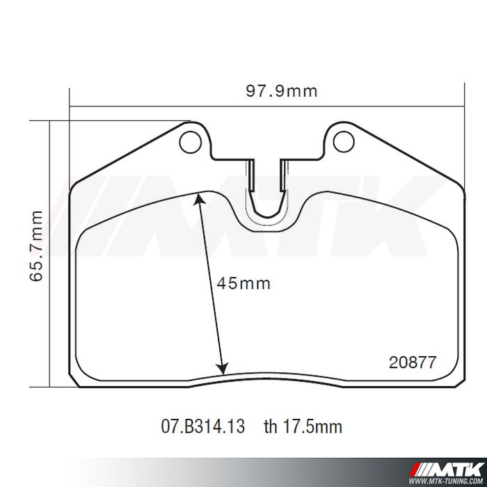 Plaquettes de frein Brembo HP2000 07.B314.13