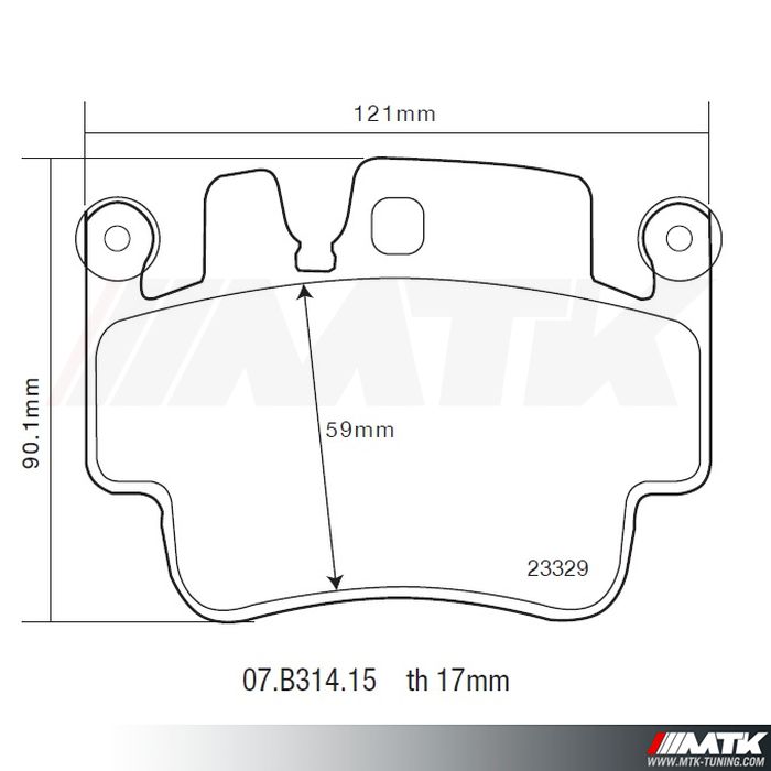 Plaquettes de frein Brembo HP2000 07.B314.15