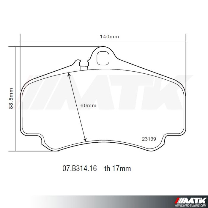 Plaquettes de frein Brembo HP2000 07.B314.16