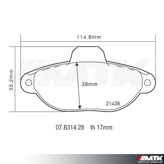 Plaquettes de frein Brembo HP2000 07.B314.28