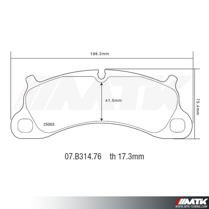 Plaquettes de frein Brembo HP2000 07.B314.76