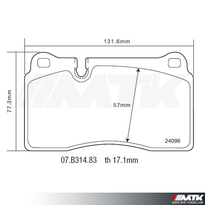 Plaquettes de frein Brembo HP2000 07.B314.83