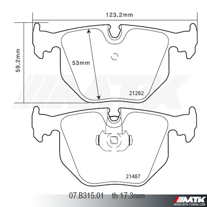 Plaquettes de frein Brembo HP2000 07.B315.01