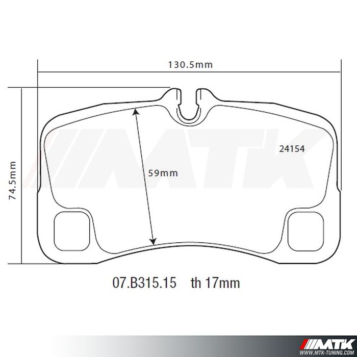 Plaquettes de frein Brembo HP2000 07.B315.15