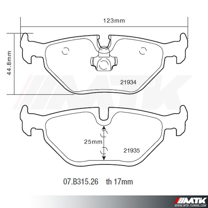 Plaquettes de frein Brembo HP2000 07.B315.26