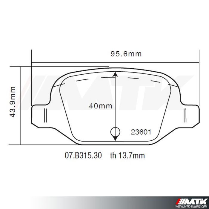 Plaquettes de frein Brembo HP2000 07.B315.30