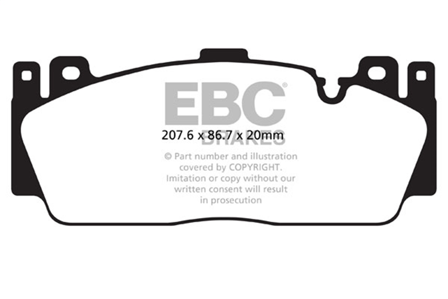 Plaquettes avant EBC Brakes Bmw M6 Gran Coupe F06