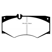 Plaquettes avant EBC Brakes pour étrier TAROX