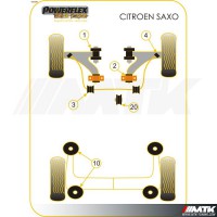 Silentblocs Powerflex Black series Citroen Saxo VTS/VTR