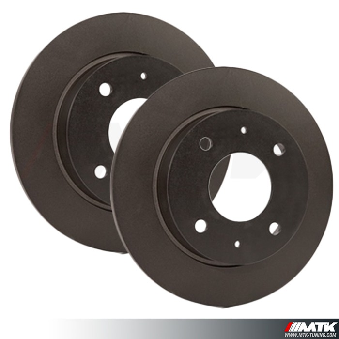 Jeu De 2 Disques De Frein Avant ABS Pour Ford Capri (1968-1974) – Essence – Pièce Neuve
