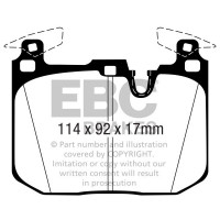 Plaquettes avant EBC Brakes Bmw M4 F82 Competition