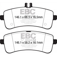 EBC Yellowstuff Plaquettes frein avant pour Mercedes Classe C W205 C63 S AMG DP41939R