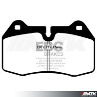 Plaquettes avant EBC Brakes Bmw Serie 7 E38