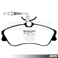 Plaquettes avant EBC Brakes Peugeot 306