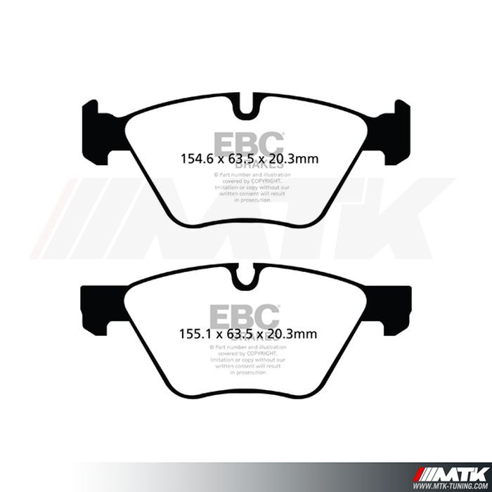 Kit Freins Avant EBC Pour BMW Série 5 530 3.0 (E60) 2003-2010 - Disques Et Plaquettes RedStuff