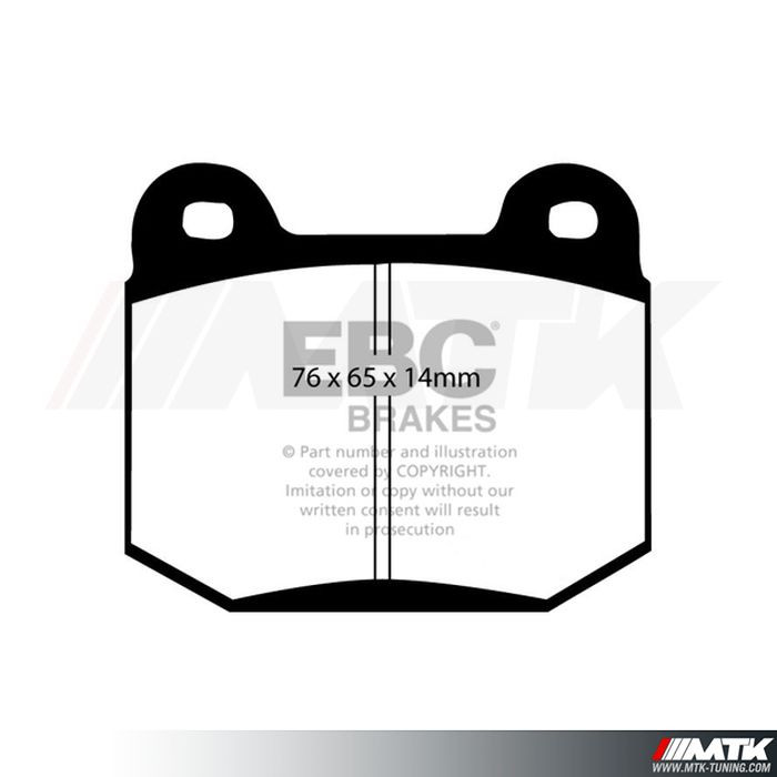 EBC Redstuff Arrière Plaquettes De Frein Pour Mitsubishi Lancer Evo 6 2.0 Turbo DP31538C