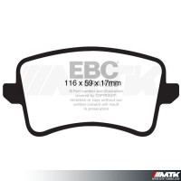 Plaquettes arrière EBC Brakes Audi A5 (B8)