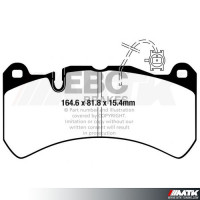 Plaquettes avant EBC Brakes Alfa Romeo Giulia Quadrifoglio 952