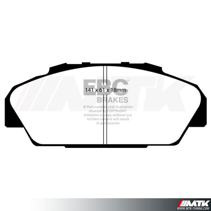 Plaquette de frein EBC Brakes Honda Accord Ultimax2 Greenstuff