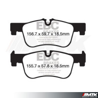 Plaquettes avant EBC Brakes Bmw Serie 1 F20 - F21
