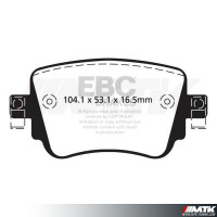 Plaquettes arrière EBC Brakes Audi S1 (8X)