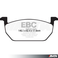 Plaquettes avant EBC Brakes Volkswagen Golf 7