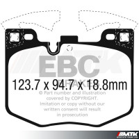 Plaquettes avant EBC Brakes Bmw Serie 5 G30