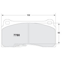 Plaquette Arrière PFC Z rated Audi R8