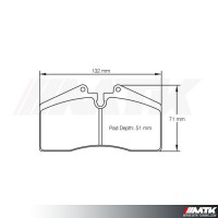 Plaquettes Racing Pagid Rouge RST 1204