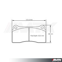 Plaquettes Racing Pagid Bleu RS 1287