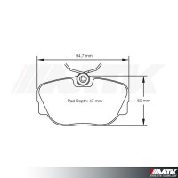 Plaquettes Racing Pagid Jaune RSL 1544