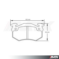 Plaquettes Racing Pagid Bleu RS 1610