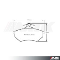Plaquettes Racing Pagid Bleu RS 1743