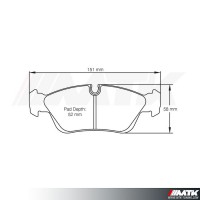 Plaquettes Racing Pagid Jaune RSL 2180