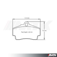 Plaquettes Racing Pagid Bleu RS 2406