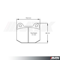 Plaquettes Racing Pagid Bleu RS 2593