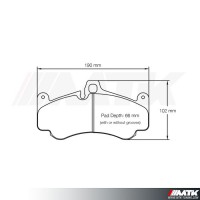 Plaquettes Racing Pagid Jaune RSL 2707