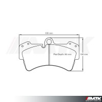 Plaquettes Racing Pagid Jaune RSL 2845