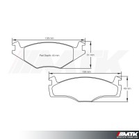 Plaquettes Racing Pagid Jaune RSL 4011