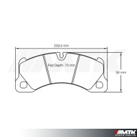 Plaquettes Racing Pagid Jaune RSL 4917